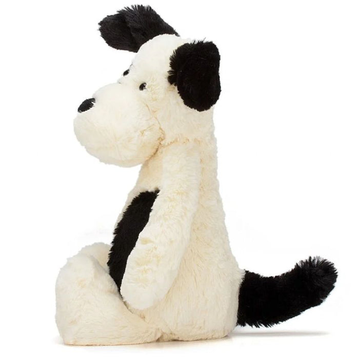 Jellycat Bashful Black & Cream Puppy Original (Medium)