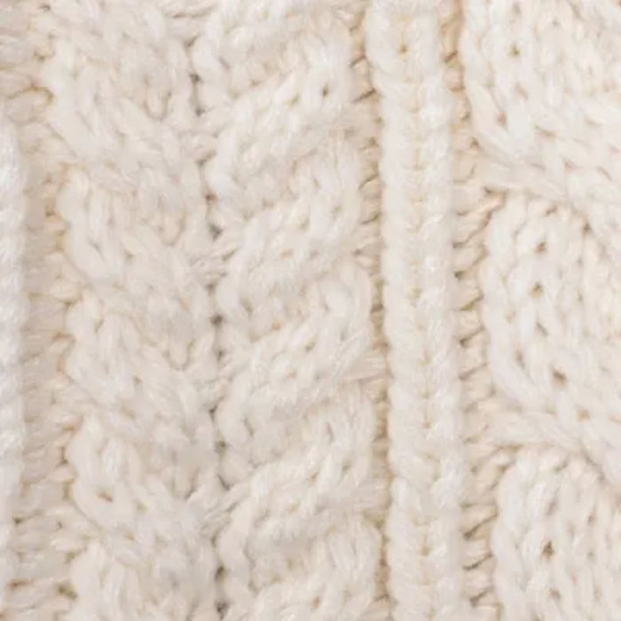 Arran Traditions Arran Cable Button Scarf - Cream