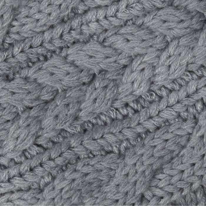 Arran Traditions Arran Cable Button Scarf - Slate Grey