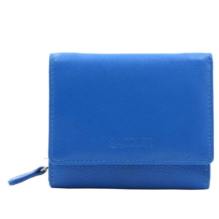 Saddler "Carla" Compact Trifold Leather Wallet Purse - Available in 7 Colours