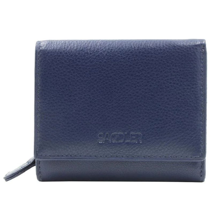 Saddler "Carla" Compact Trifold Leather Wallet Purse - Available in 7 Colours