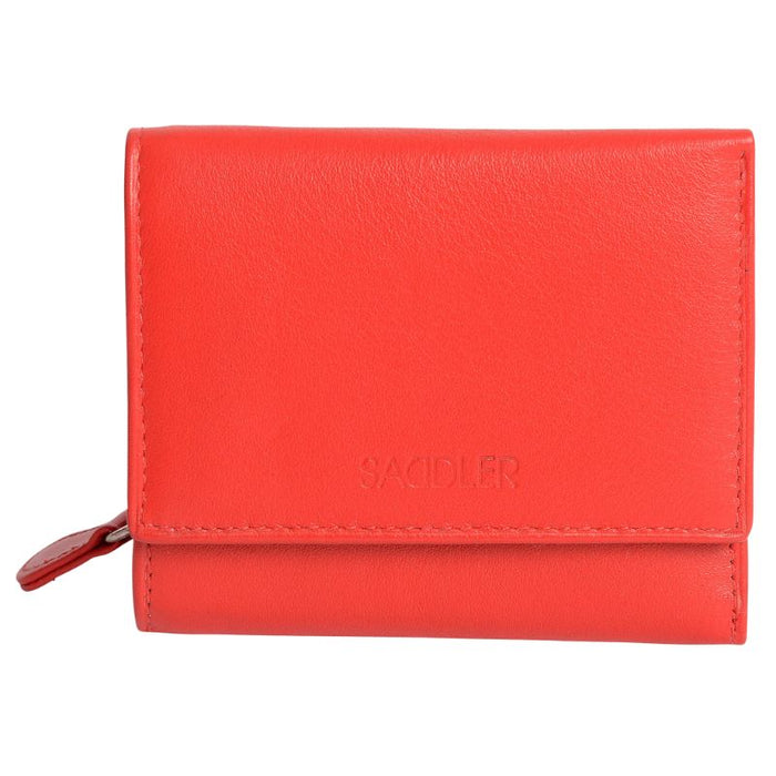 Saddler "Carla" Compact Trifold Leather Wallet Purse - Available in 7 Colours