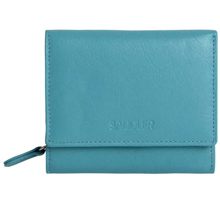 Saddler "Carla" Compact Trifold Leather Wallet Purse - Available in 7 Colours