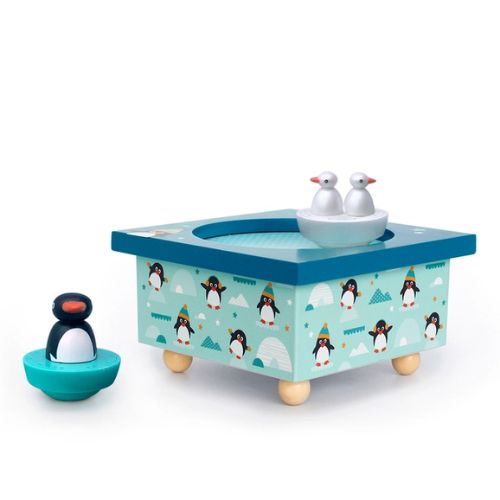 Trousselier Dancing Penguin Music Box