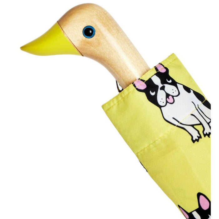 Original Duckhead Compact Umbrella - French Bulldog Yellow
