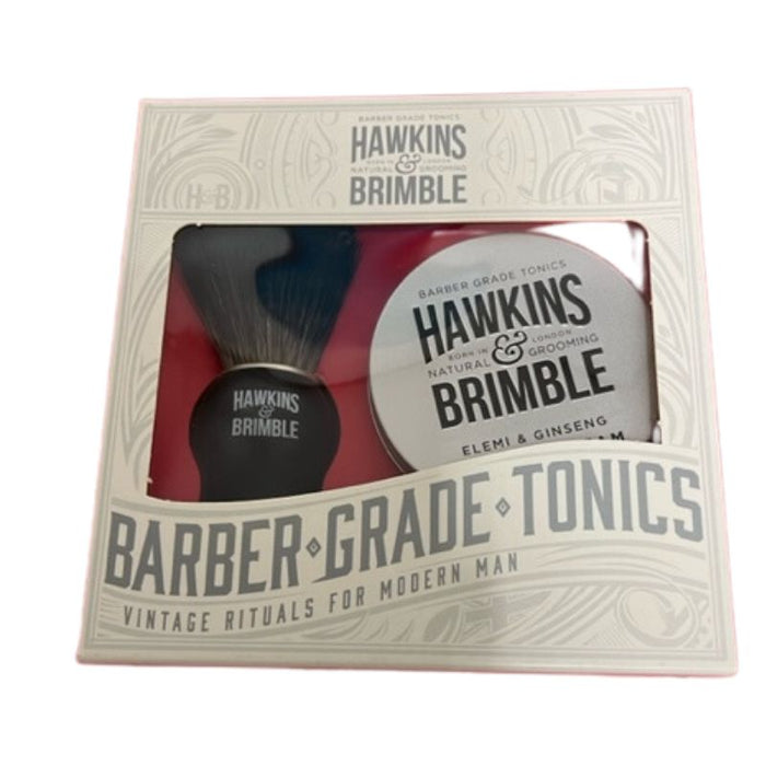 Hawkins & Brimble Shaving 2 Piece Gift Set - Silver