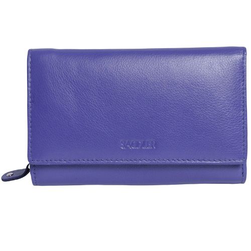 Saddler "Paula" Trifold Leather Clutch Purse - Available in 7 Colours