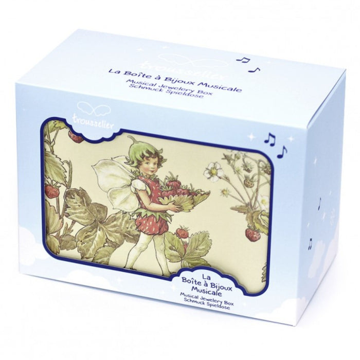 Trousselier Glow in the Dark Strawberry Fairy Musical Jewellery Box