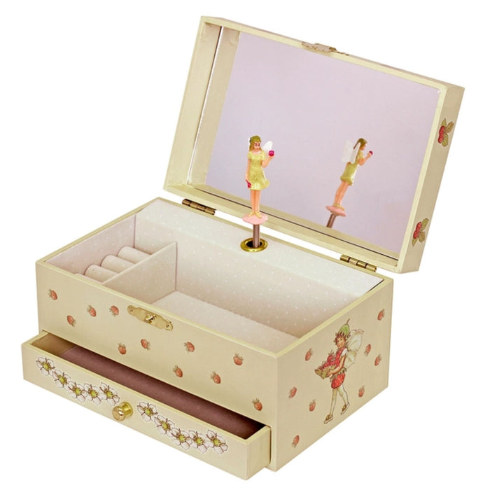 Trousselier Glow in the Dark Strawberry Fairy Musical Jewellery Box