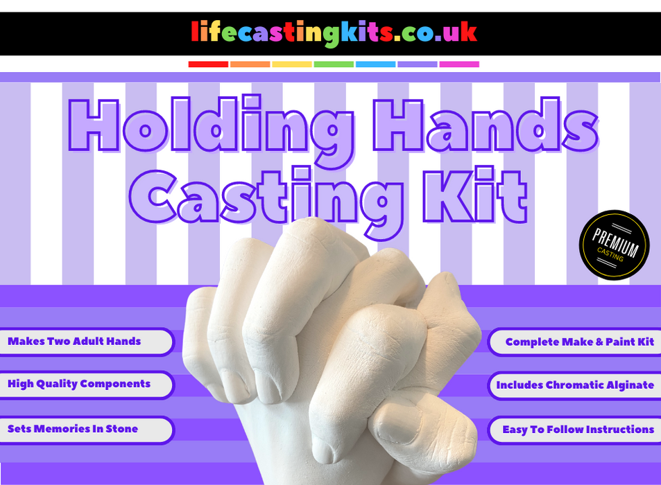 Complete Hands Casting Kit, 3D Hand Casting For Adults
