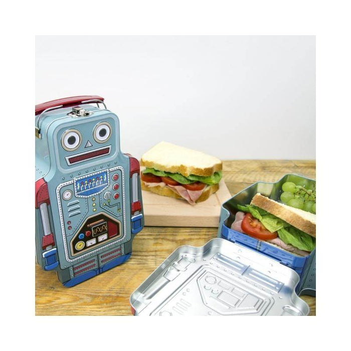 Lunch Bot - Colourful Tin Robot Lunchbox