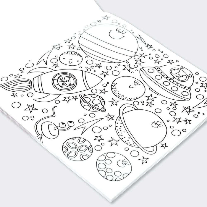 Adventures in Space Colouring Book Design