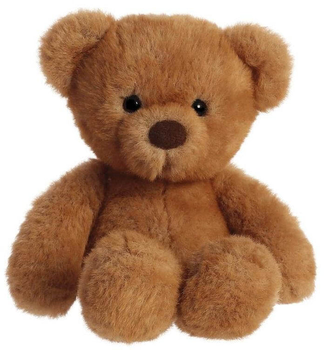 image of a cute and cuddly brown toy bear with a dark brown nose and eyes