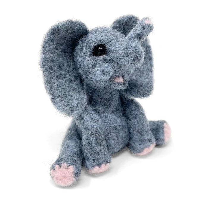 The Crafty Kit Co Baby Elephant Needle Felting Kit