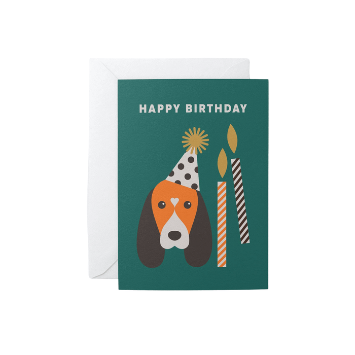  a Birthday Card - Party Dog