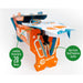 This Build Your Own Cardboard Plane Launcher is a 47-piece kit which contains everything you need to slot together and build it. Follow the instructions, press out the pre-cut parts, attach the elastic bands and you’re ready to fly your planes!   – no glue, no mess, no fuss. Experiment with the 10 different fold ‘n’ fly paper planes. Designed in the UK and made using sustainable cardboards. Suitable for children aged 8 years+.