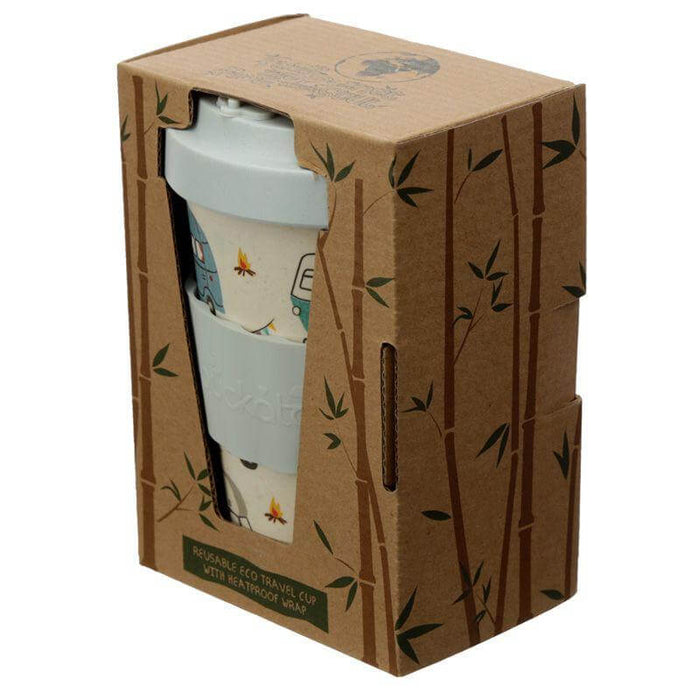 Caravan Print Bamboo Travel Mug