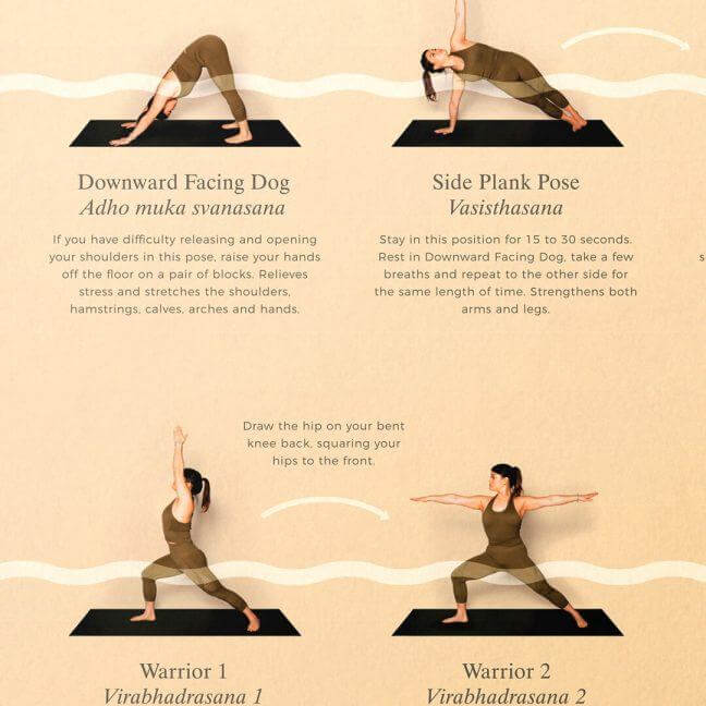 Yoga Flow Chart Wall Art