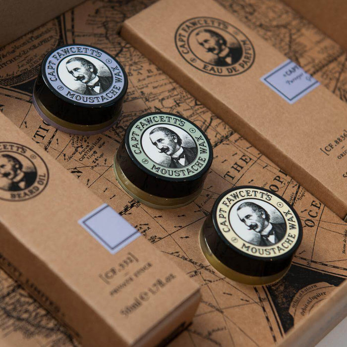 Captain Fawcett Eau De Parfum, Moustache Wax & Beard Oil Gift Set