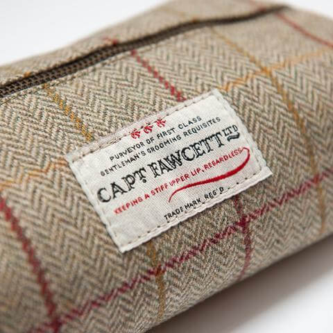 Captain Fawcett’s Tweed Wash Bag