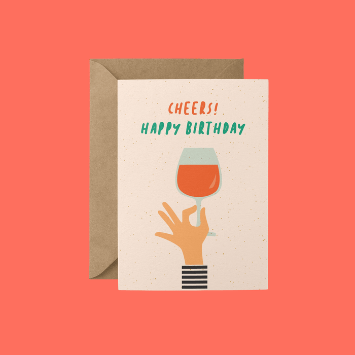 Happy Birthday Card, Cheers