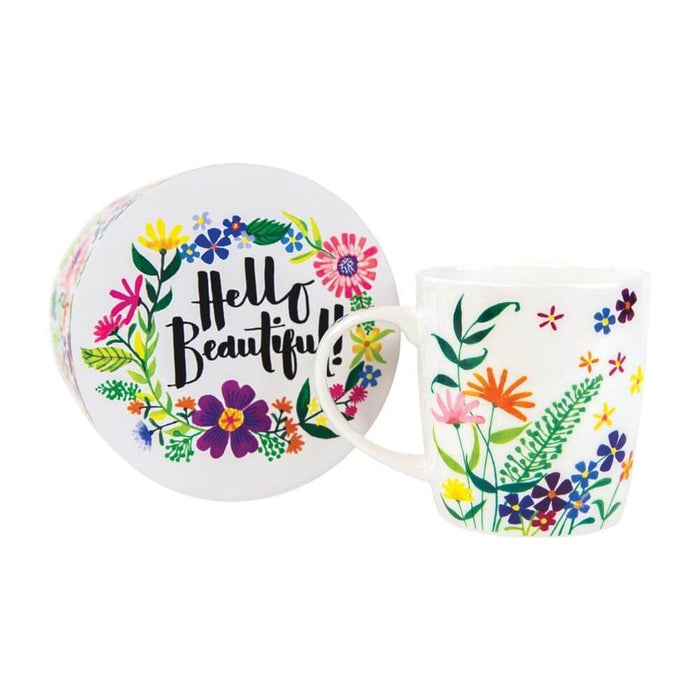 China Mug with Hello Beautiful! Design