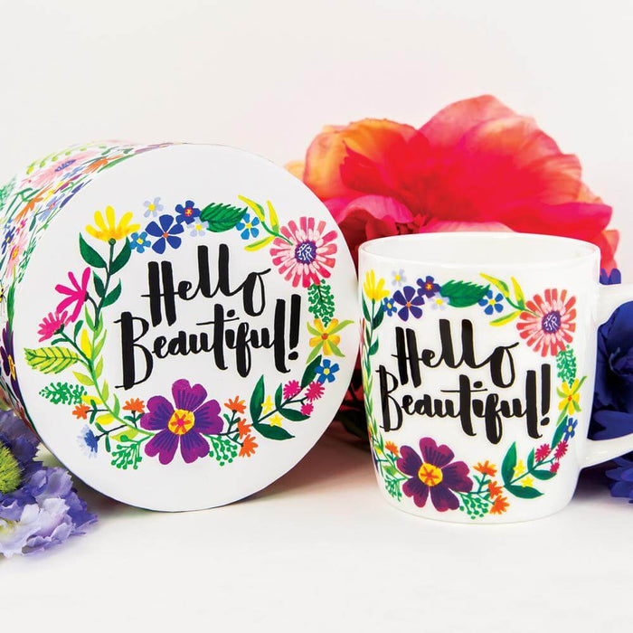 China Mug with Hello Beautiful! Design