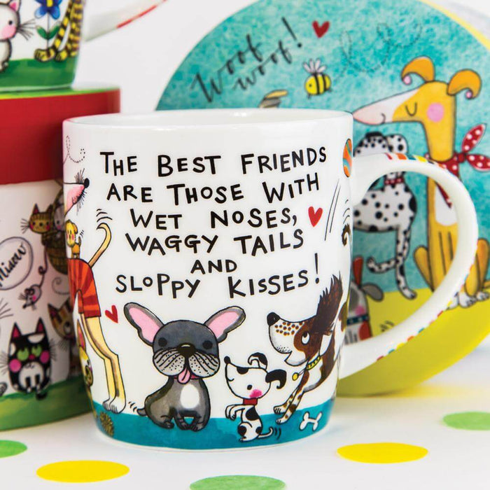 China Mug with The Best Friends Are ... Dogs Design