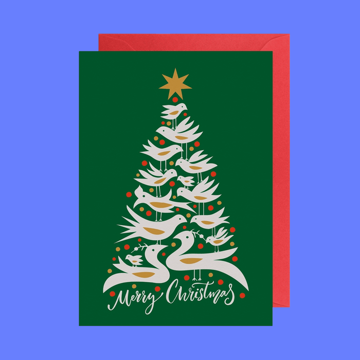 Christmas Greeting Card Green