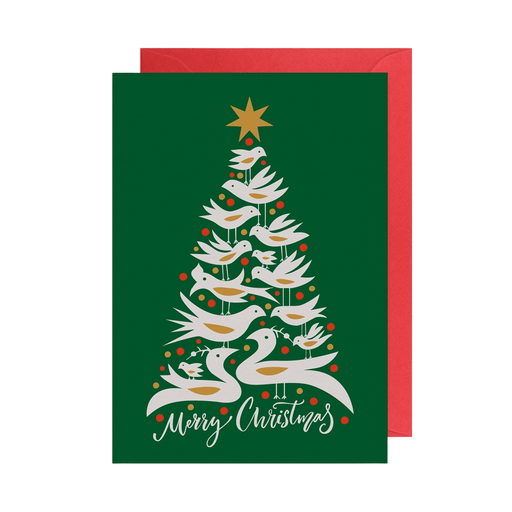  a Christmas Greeting Card Green & Red