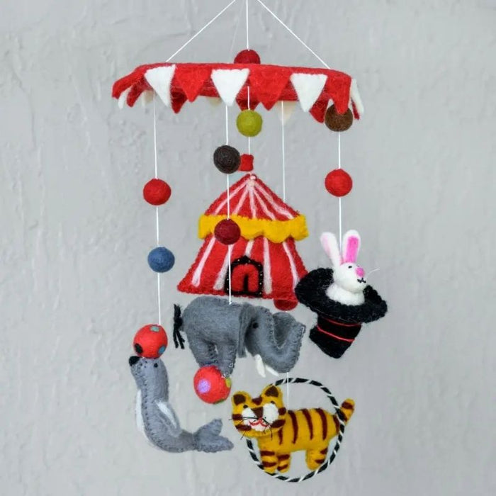 Circus  Cot Mobile Felt Baby Nursery Mobile