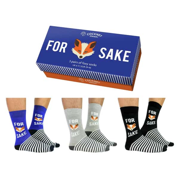 Cockney Spaniel For Fox Sake Gift Box Socks