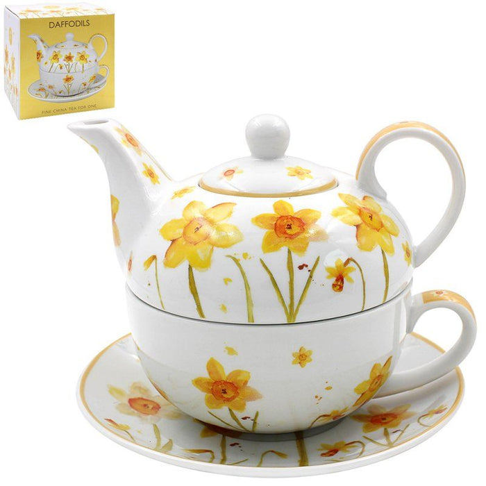 The Leonardo Collection Daffodils Fine China 320ml Tea For One Set