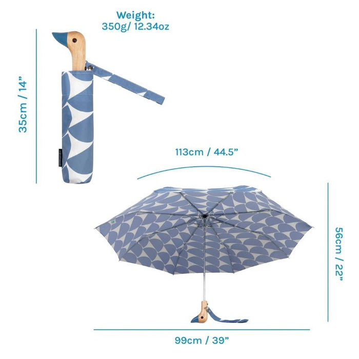 Original Duckhead Compact Umbrella - Denim Moon