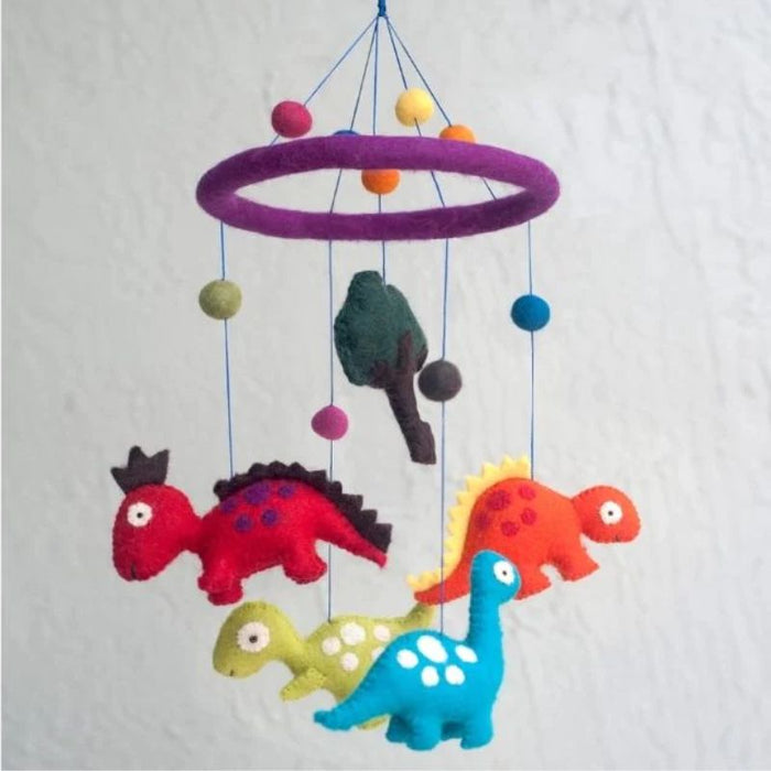 Dinosaur Cot Mobile Felt Baby Nursery Mobile