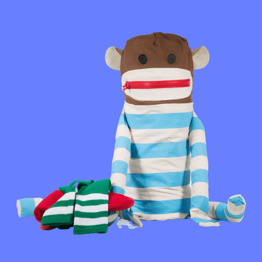 Dirty Sock Monkey Laundry Bag