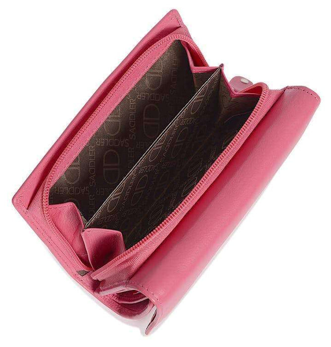 Saddler "Paula" Trifold Leather Clutch Purse - Available in 7 Colours