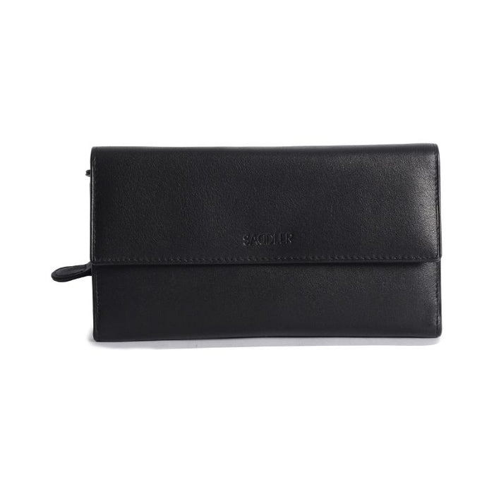 Saddler "Ella" Large Multi-Section Leather Clutch Purse - Available in 7 Colours