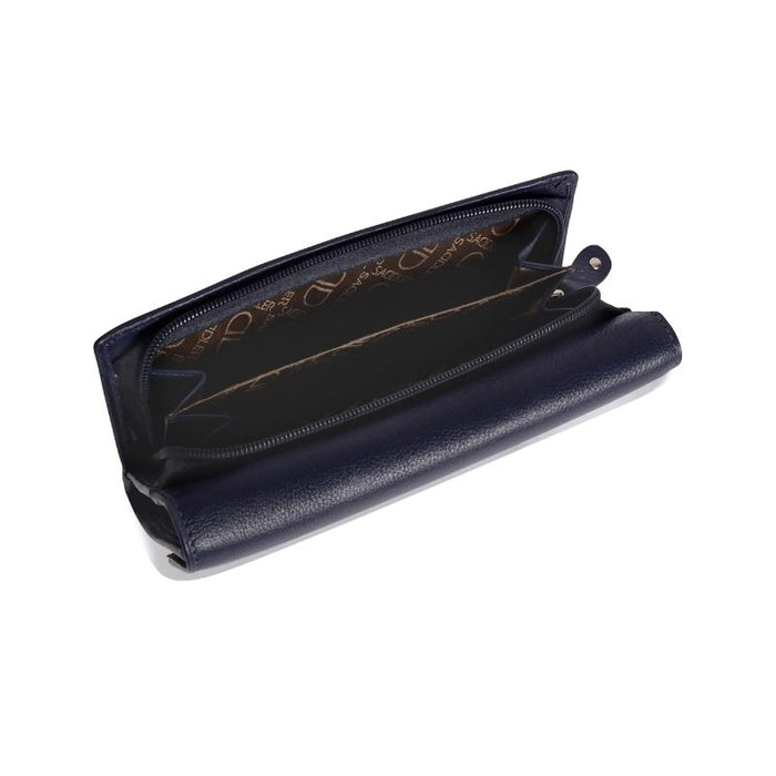 Saddler "Ella" Large Multi-Section Leather Clutch Purse - Available in 7 Colours