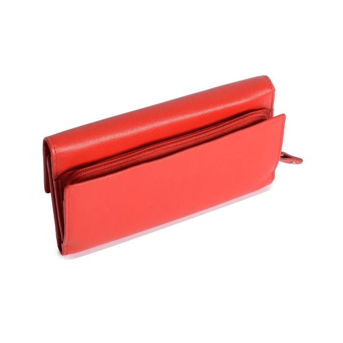 Saddler "Ella" Large Multi-Section Leather Clutch Purse - Available in 7 Colours