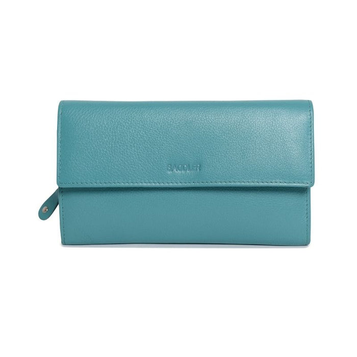 Saddler "Ella" Large Multi-Section Leather Clutch Purse - Available in 7 Colours