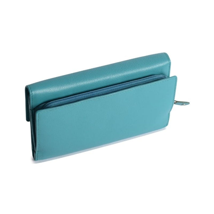 Saddler "Ella" Large Multi-Section Leather Clutch Purse - Available in 7 Colours