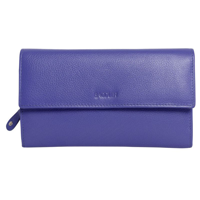 Saddler "Ella" Large Multi-Section Leather Clutch Purse - Available in 7 Colours