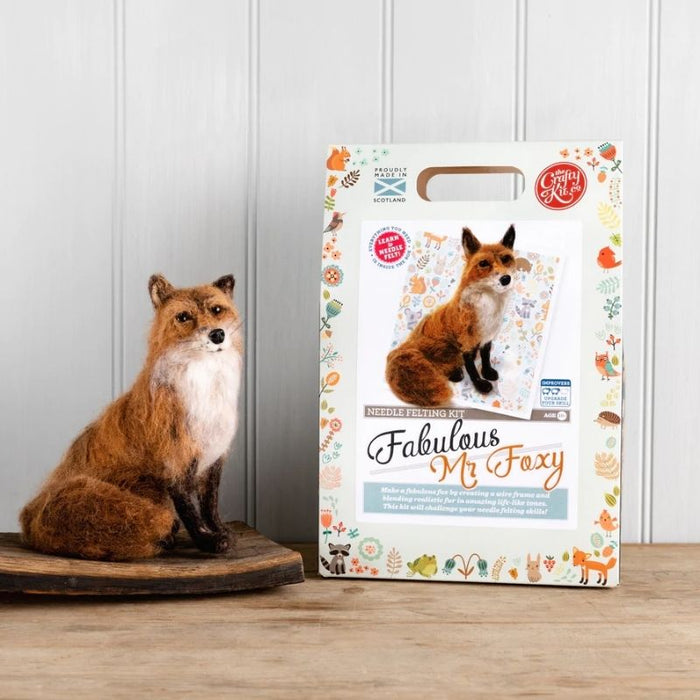 The Crafty Kit Co Fabulous Mr Foxy Needle Felting Kit