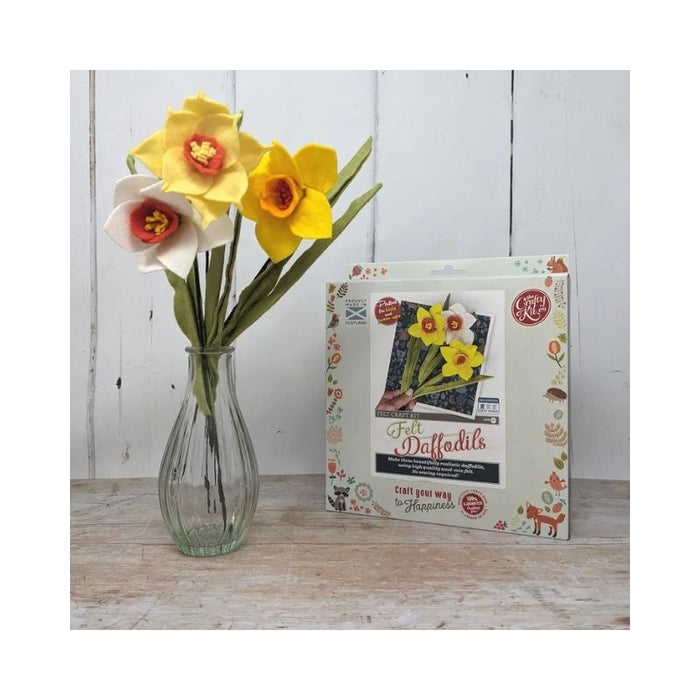 The Crafty Kit Co Felt Daffodils Craft Kit