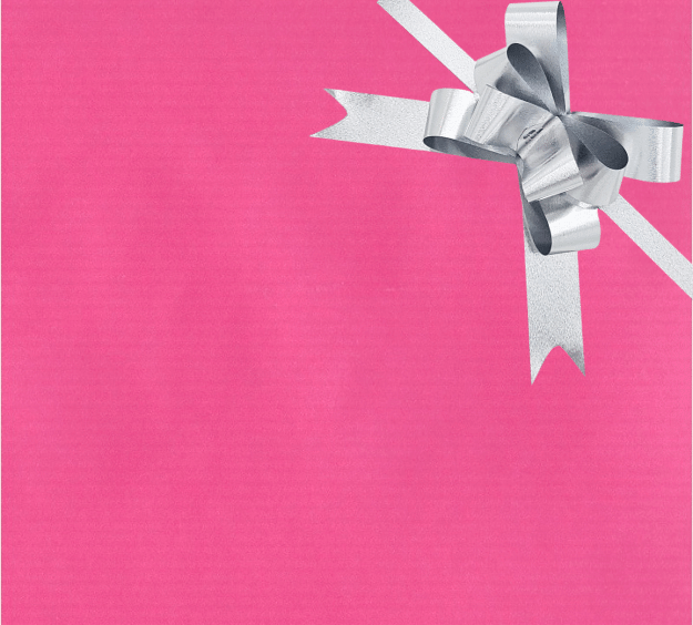 image of a square of pink wrapping paper, the paper is a solid fuchsia kraft paper