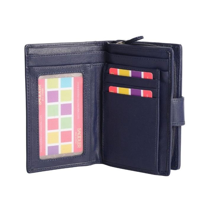 Saddler "Georgie" Medium Rfid Bifold Leather Purse - Available in 7 Colours