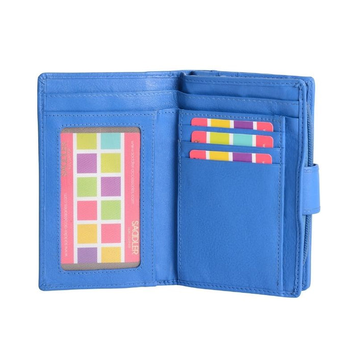 Saddler "Georgie" Medium Rfid Bifold Leather Purse - Available in 7 Colours