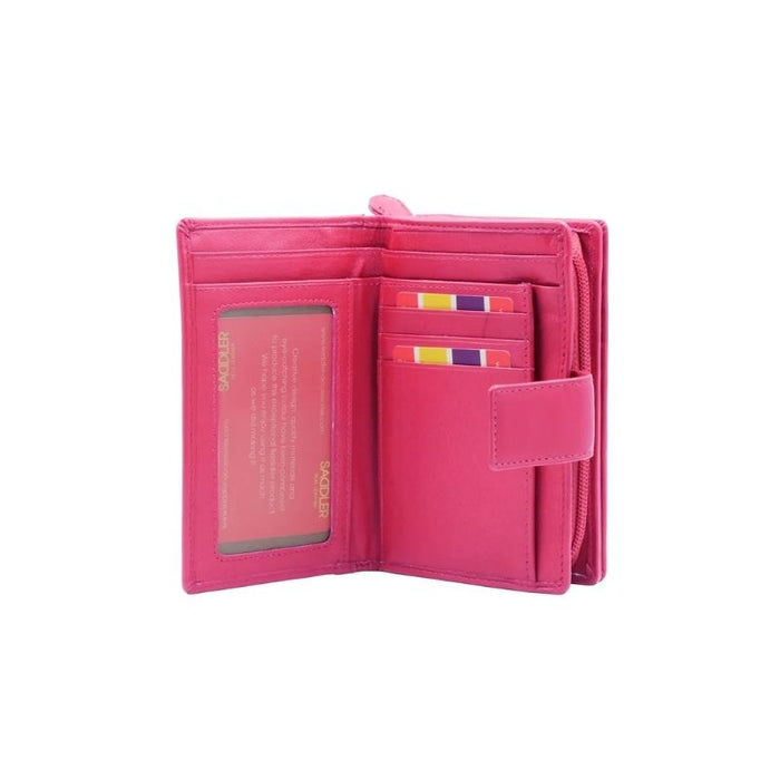 Saddler "Georgie" Medium Rfid Bifold Leather Purse - Available in 7 Colours