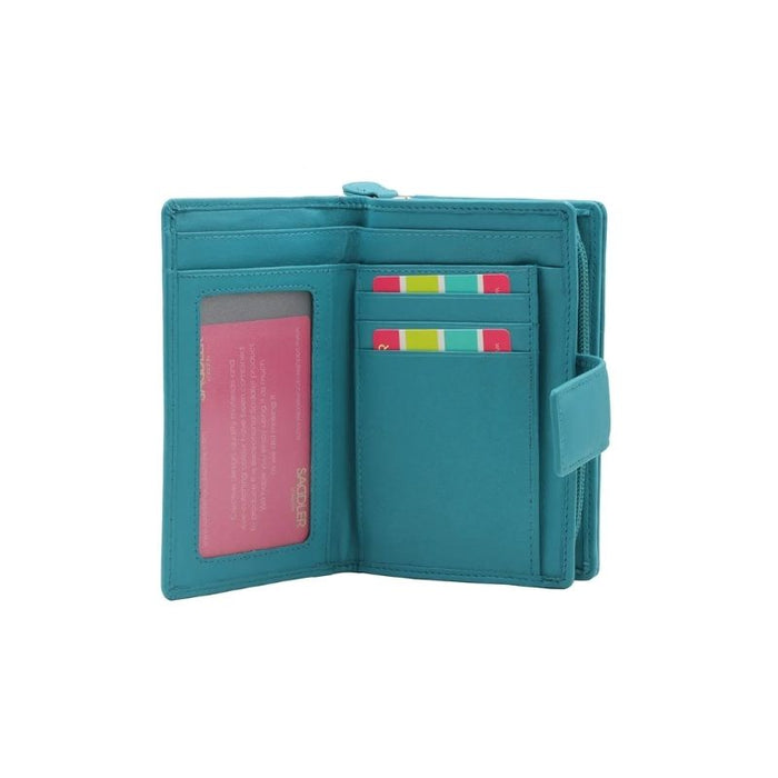 Saddler "Georgie" Medium Rfid Bifold Leather Purse - Available in 7 Colours